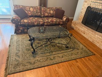 Sofa, Rug and Coffee Table