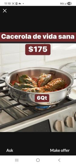 Caserola De 6qt Ancho De Princess House Vida Sana 