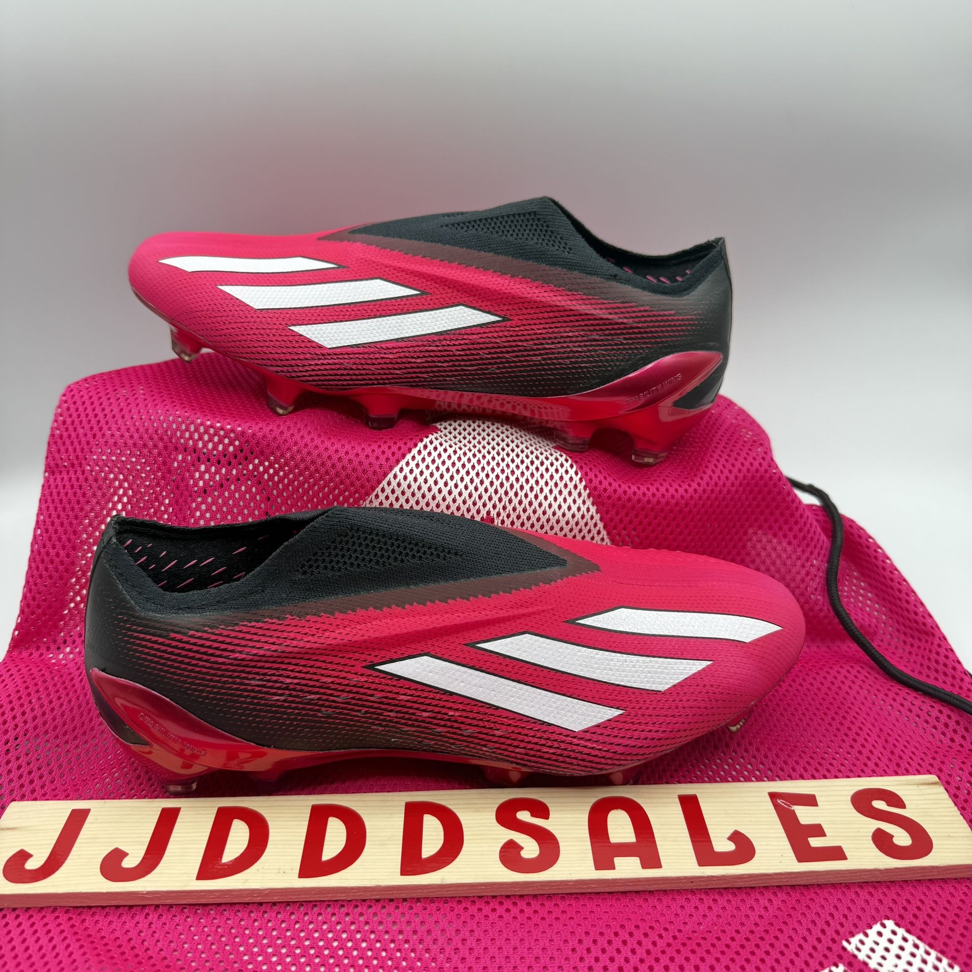 Adidas X Speedportal + FG Pink Black Soccer Cleats GZ5126 Men's 5.5 Women’s 6.5 New