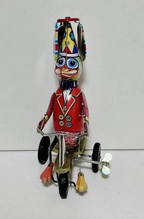 Schylling Tin Duck On Tricycle Wind Up Toy