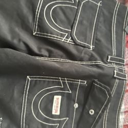 True religion black cargos