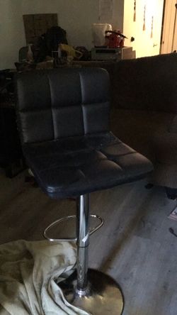 Pair of black barstools