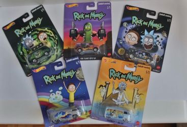 Hot Wheels Premium 2020 - Rick & Morty -  Set of 5 Cars - [Adult Swim]