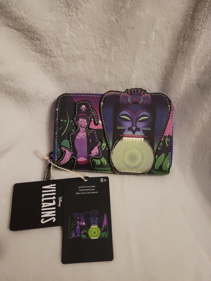Loungefly Disney Dr. Facilier glow in the dark wallet