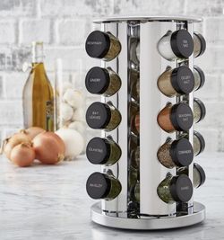 20 Jar Steel Spice Rack