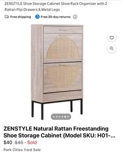 Shoe Storage Cabinet