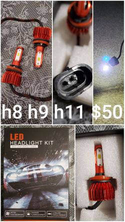 H8 h9 h11 led bulbs 6000k white! New!