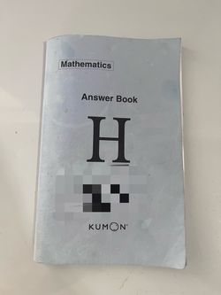 Kumon Math Answer Book H
