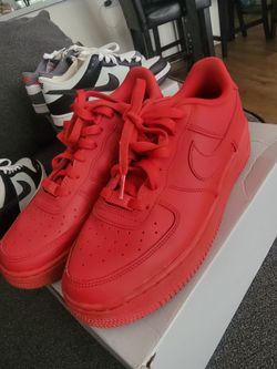 Nike Air Force 1 Triple Red Low Sneakers