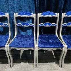 4  Heavy Solid Wooden Chairs

