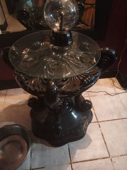 Black end table