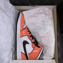 Jordan Mid 1s Orange Turf
