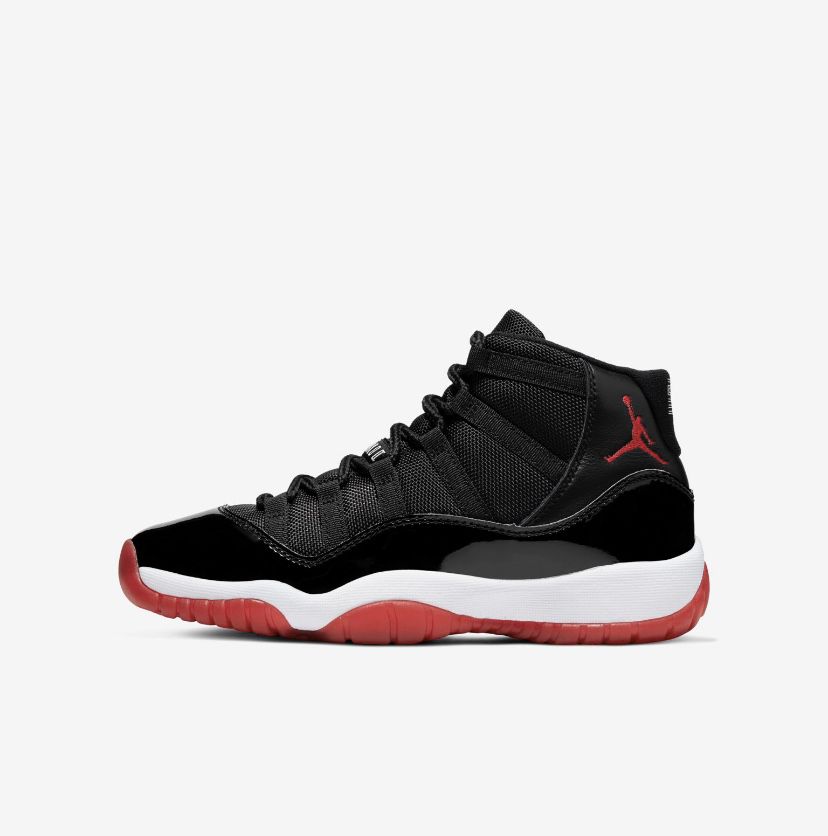 Nike Air Jordan 11 BRED Brand New Size 11 Mens Basketball Shoe Black Red CLASSIC