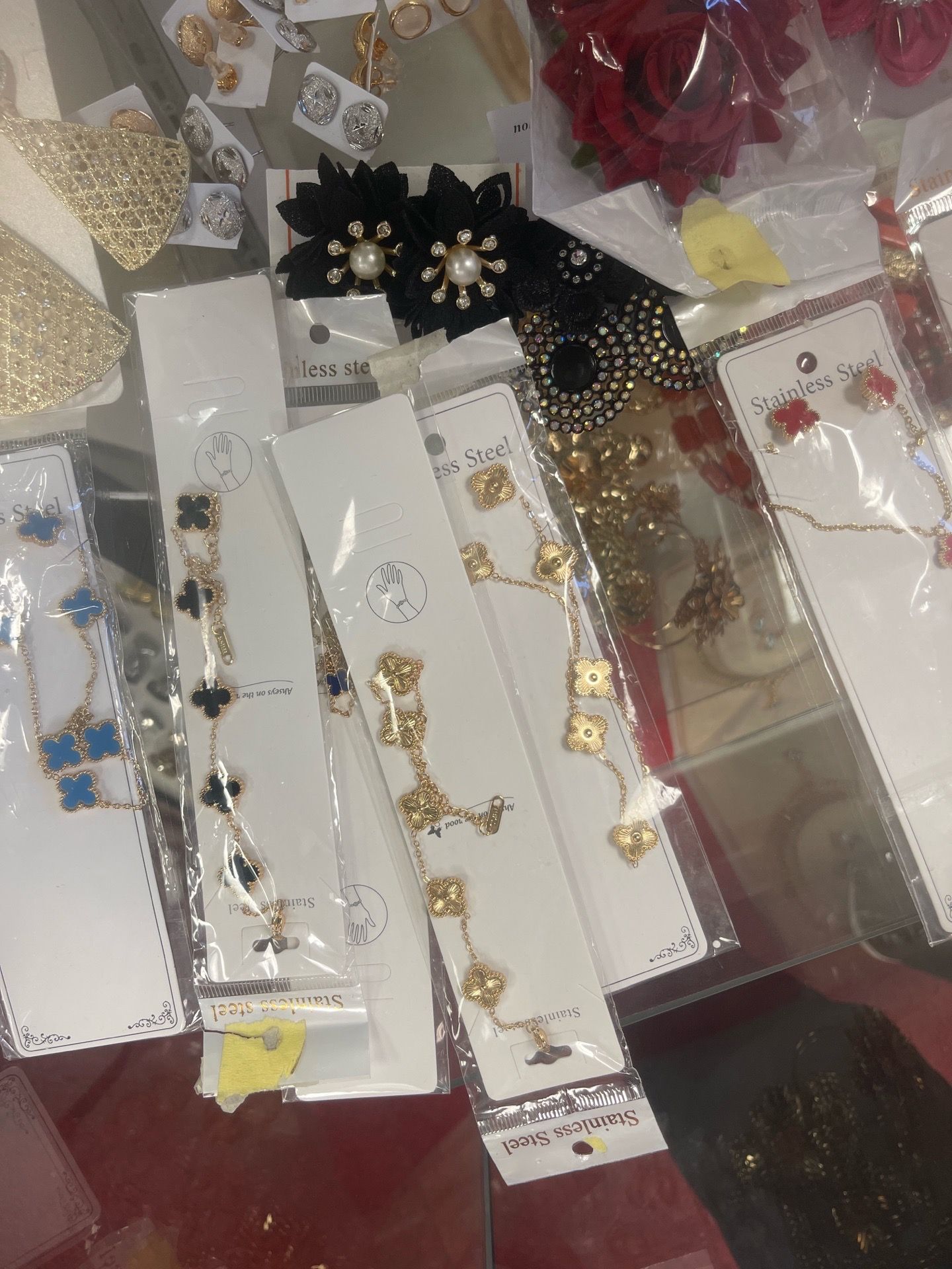Gold and Silver bracelets