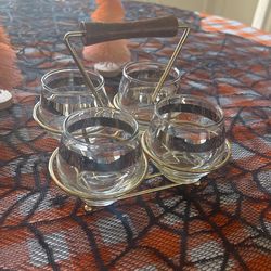 Mid Century Bar ware Glassware 