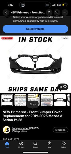 Kia front bumper