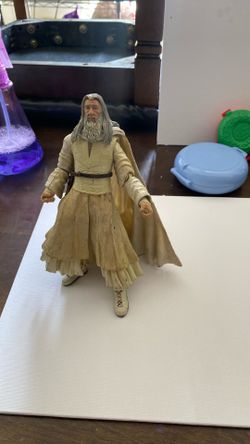Gandalf the White action figure from the movie "The Lord of the Rings: The Two Towers"