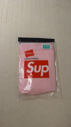 Supreme x Hanes Boxer Briefs Pink XL 2-Pack