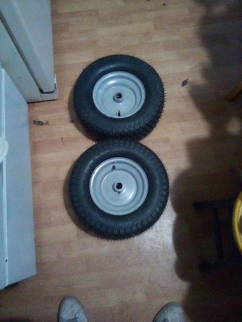 Set Of Two Lawn Mower Or Snowblower Tires