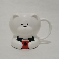 Starbucks Europe Bearista Christmas 2024 Bear Shaped Mug