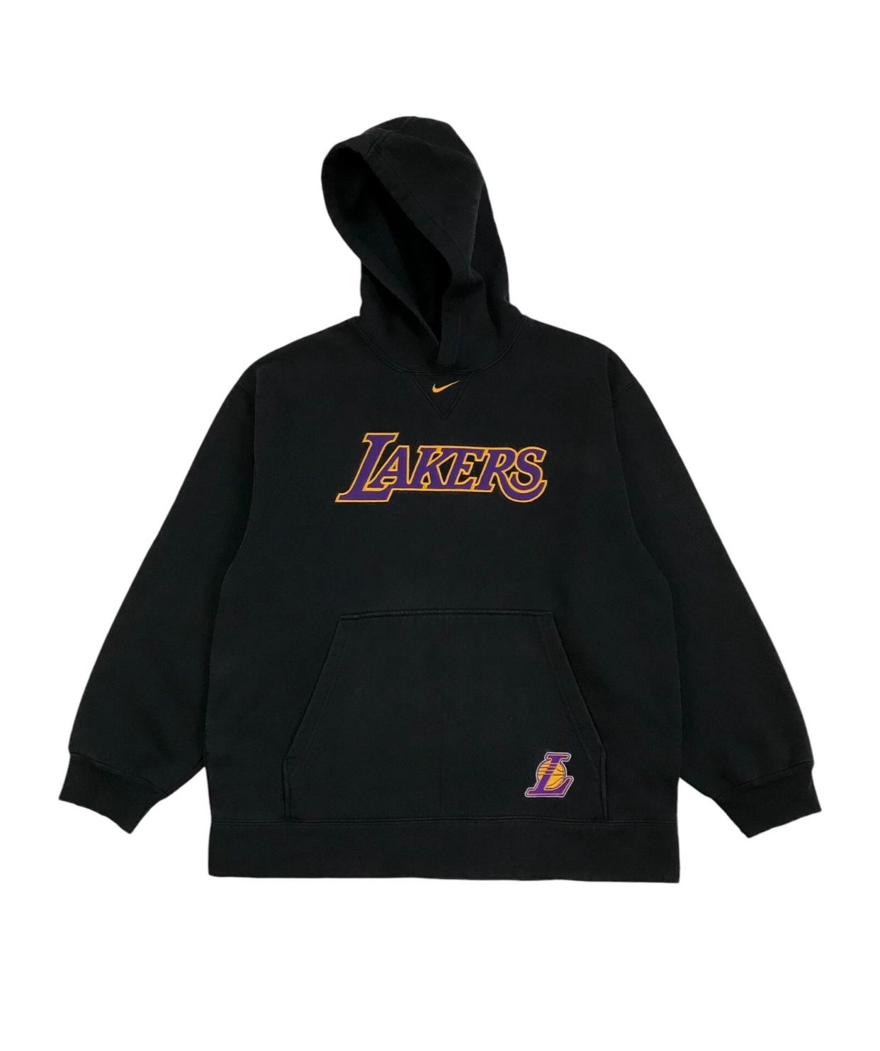 VINTAGE NIKE LA LAKERS HOODIE MEDIUM M SWEATSHIRT PULLOVER KOBE BRYANT 24 LEBRON