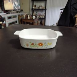 Vintage Corning Ware Wildflower Pattern 1 Liter Casserole Baking Dish A-1-B (No Lid) 6.75 X 2"H
