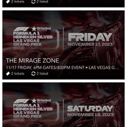 F1 Las Vegas Tickets 