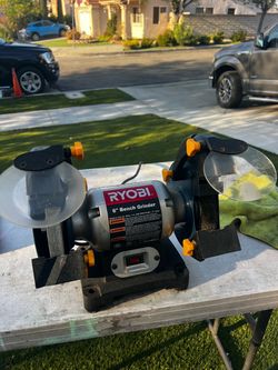 Ryobi 6” Bench Grinder BGH616 – Dual Work Lights & Wire Wheel
