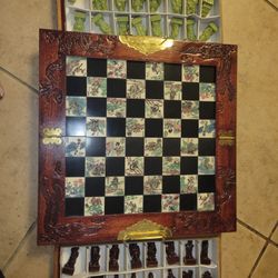 One Of A Kind Chinese Jade Set Hand Carved Chess