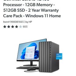 HP ENVY BUNDLE 27" FHD MONITOR 12GB RAM 512GB SSD