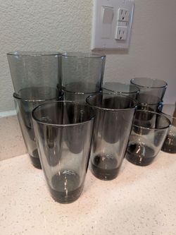 12 Piece Smoke Glassware Set