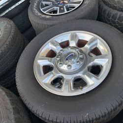 Ford F-250 F350 F250 20” chrome rims and tires