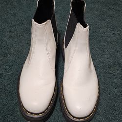 Dr. Martens 2976 Quad Platform Chelsea Boots – White – Men’s Size 10 (EU 42) – Pickup LA