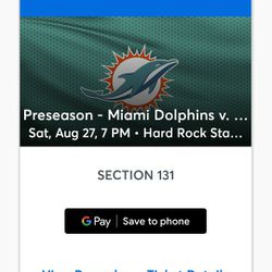 Attention All Miami Dolphins Philadelphia Eagles Fans Tickets For The Last Preseason Game In Miami