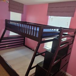 Twin Bunk Beds With Stairs
