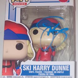 JEFF DANIELS SIGNED AUTOGRAPHED DUMB & DUMBER SKI HARRY FUNKO POP #1044 BAS COA!