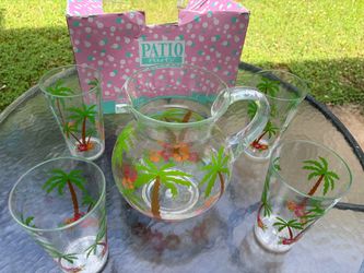 Patio Party Pitcher and Tumbler Set