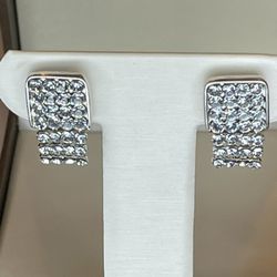 Authentic Swarovski Shimmering Crystal Earrings 