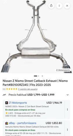 Nissan Z Cat-Back Street Exhaust