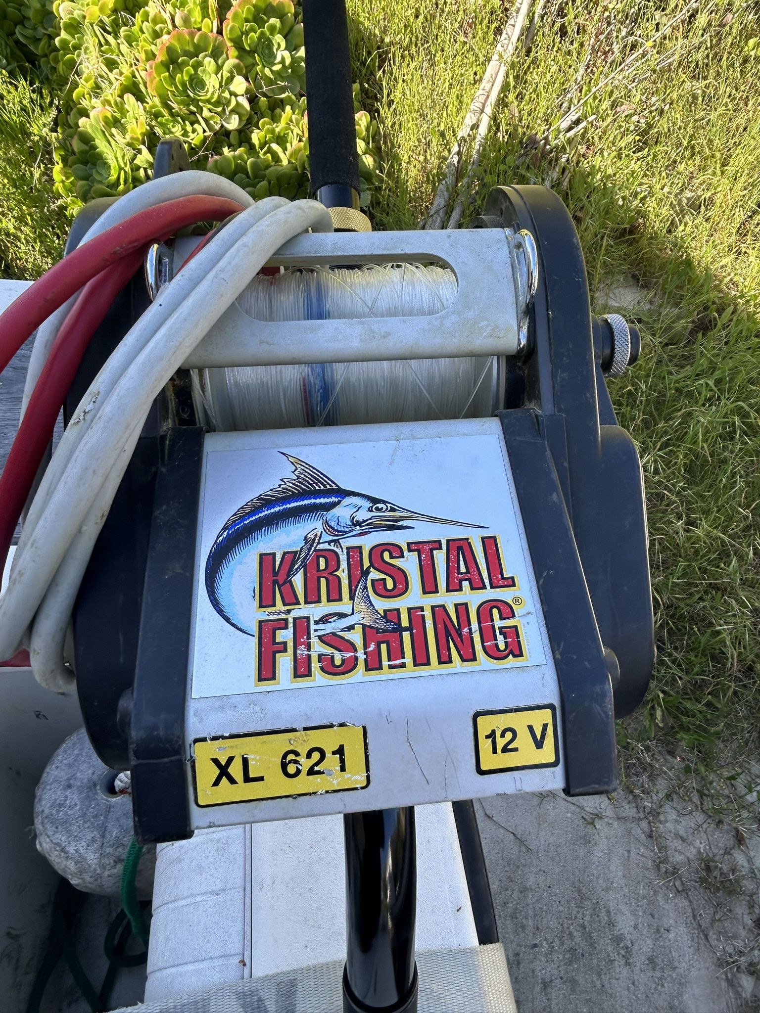 Electric Fishing Reel Kristal XL 621 And Calstar Bent Butt