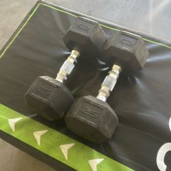 Rubber Dumbbell Set 