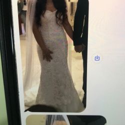 Wedding Dress Small Soft White 