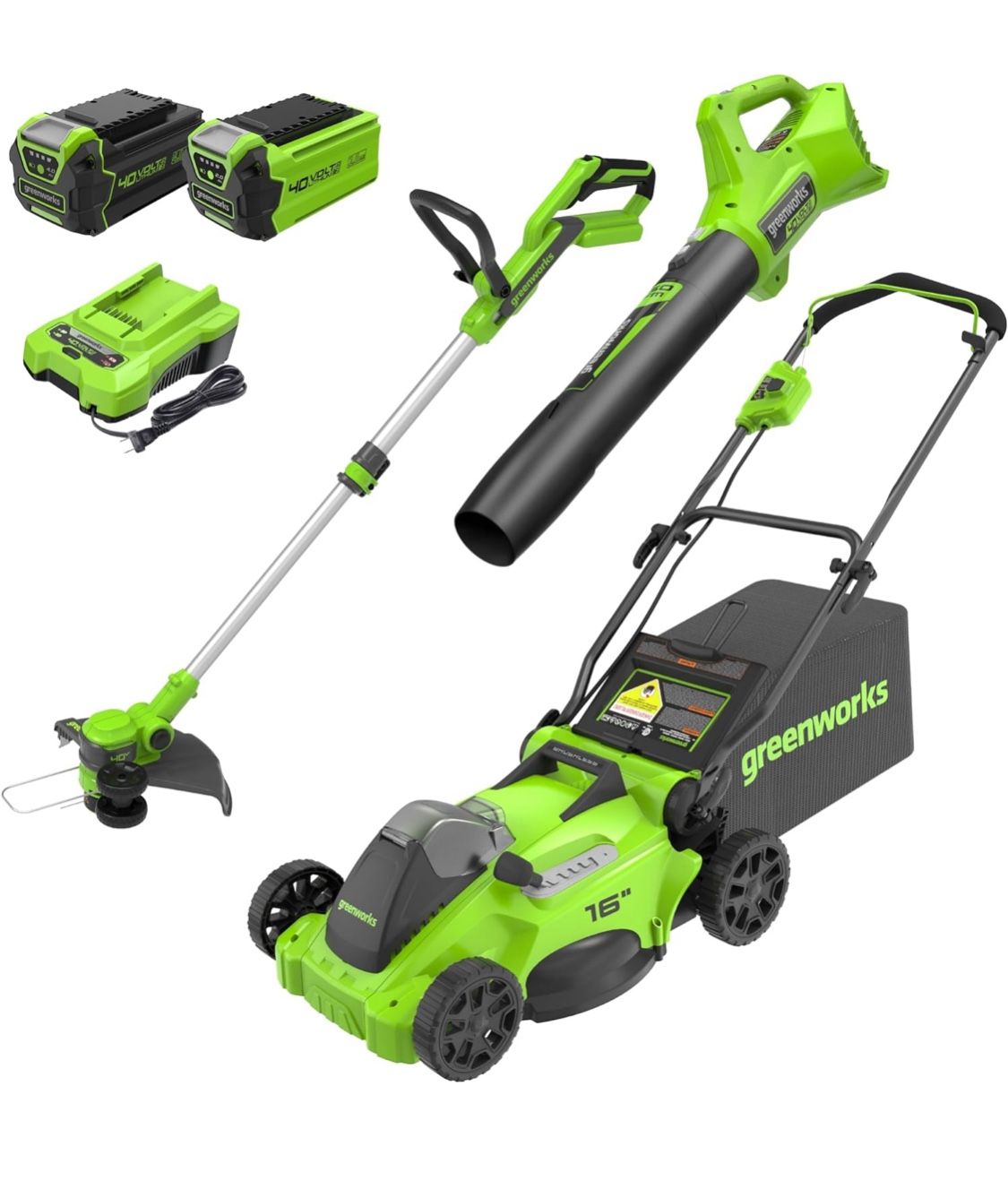 Green works Lawn Mowing Set