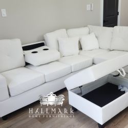 New Sectionals + Ottoman