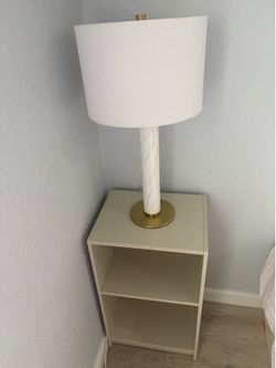 Nightstand and lamp $20