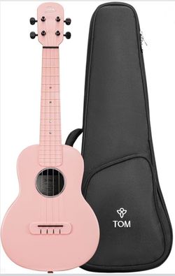TOM 23" Carbon Fiber Concert Ukulele -Waterproof, Ultra-Lightweight (1.25 lbs),Beginner-Friendly Ukulele For Kids, Ideal For Professionals & Outdoor A