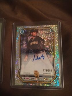 Miguel Mendez  Padres Bowman 1st auto speckle 170/299