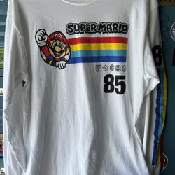 Mario Bros. #85 (Medium) Long Sleeve Shirt - Great Condition! 
