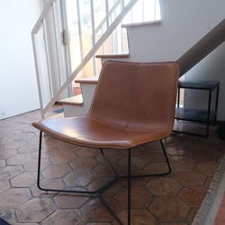 (Users) West Elm Slope Leather Lounge Chair