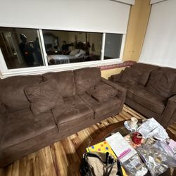 Brown Couch Set 